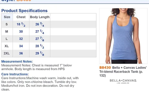 Vista 2 de Bella Triblend 8430 - Camiseta de tirantes