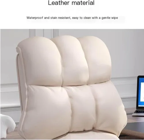 Vista 4 de Swivel Office Chair with Footrest, Executive High Back Reclinable PU Leather Computer Desk Comfortable Lift Gaming Chair for Home and Office