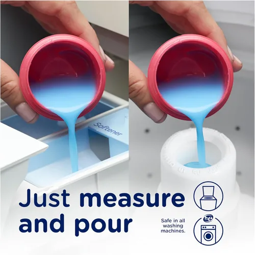 Vista 7 de Downy Soft - Suavizante líquido suave y fresco 2 en 1, abril fresco, 44 onzas líquidas, 60 cargas, acondicionador de tela líquido que proporciona