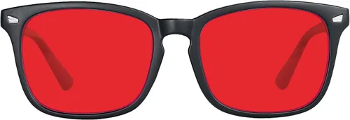 Vista 9 de Blue Light Blocking Glasses for Gaming Sleep&Computer–99.9% Filter Red/Amber Lens Anti Glare UV400 for Men Women