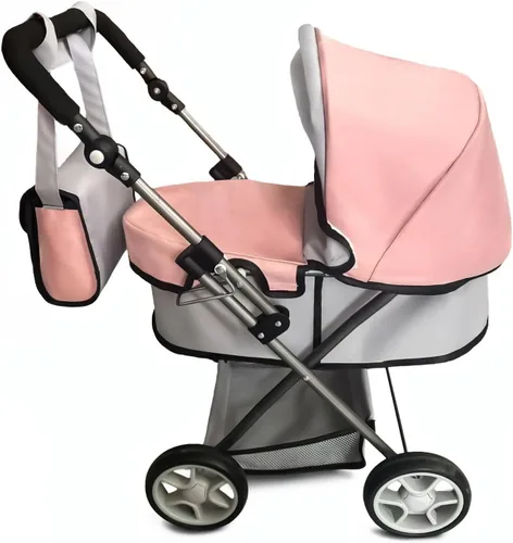 Vista 5 de Anano Cochecito y cochecito de bebé – Cochecito con capucha ajustable – Cochecito ligero plegable para muñecas de hasta 21.7 in (22 pulgadas)