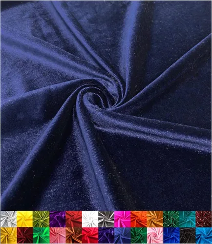 Vista 29 de Barcelonetta Tela de terciopelo elástico Lujo y suave Tela de terciopelo Rollo de 60 pulgadas de ancho 10% elastano Costura, ropa