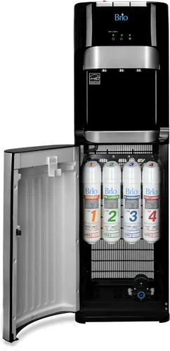 Vista 3 de Brio Kit de repuesto de filtro de enfriador de agua de ósmosis inversa RO de 4 etapas para modelos de dispensador de agua Brio CLPOURO420SCV2
