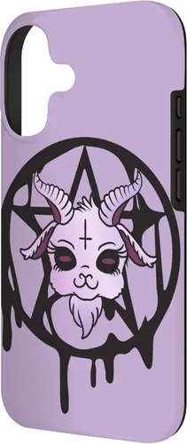 Vista 2 de Anime Aesthetic Baphomet Pentagram Pastel Goth Case for iPhone 17