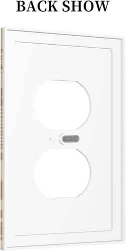 Vista 3 de Decorative Outlet Covers African Woman Zebra Elephants Black Girl 1 Gang Duplex Light Switch Cover Plate Unique Wall Plates for Electrical Outlets