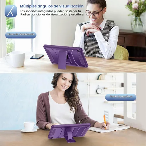 Vista 6 de Funda Soke para Samsung Galaxy Tab A9 Plus 2023, con soporte incorporado, funda protectora resistente a golpes para Galaxy Tab A9+ de 11 pulgadas