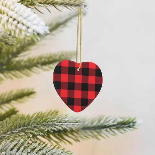 Vista 7 de Adorno de Navidad personalizado, añade tu imagen/foto/texto, adorno colgante de cerámica de Navidad, decoración del árbol de Navidad, colgante