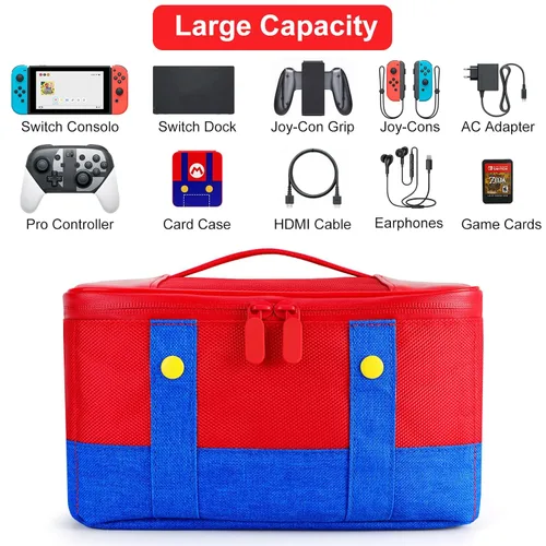 Vista 2 de Owngen Carry Case for Nintendo SwitchOLEDLite, Waterproof Portable Soft Shell Travel Carrying Protective Carrying Storage Bag for NS Consolo Dock