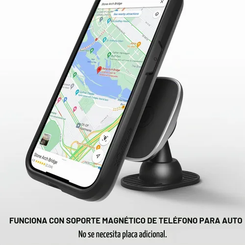 Vista 7 de VENA vCommute - Funda tipo cartera para iPhone 15, [protección contra caídas de grado militar] Funda de cuero con ranura para tarjetas con soporte