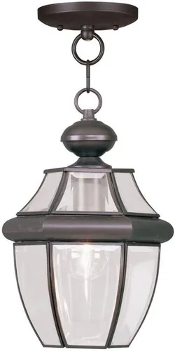 Vista 10 de Livex Lighting 2152-01 Monterey - Farol colgante para exteriores, 1 luz, latón antiguo