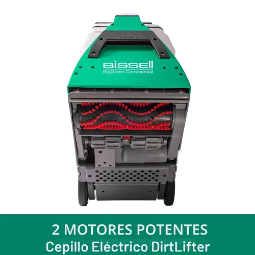 Vista 7 de Máquina de limpieza a motor de la marca Bissell BigGreen, modelo BG10, con 2 motores para una limpieza profunda, Verde, 1
