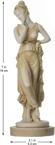 Vista 2 de BEAUTIFUL GREEK STATUES Perséfone Diosa del Inframundo Primavera Flor Dorada Estatua Vegetación 7