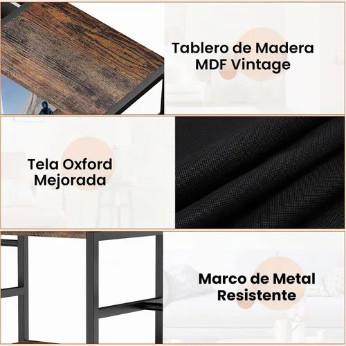Vista 6 de Soporte para tocadiscos, almacenamiento de discos de vinilo con 6 niveles hasta 280 discos de CD, estante de exhibición para sala de estar Negro