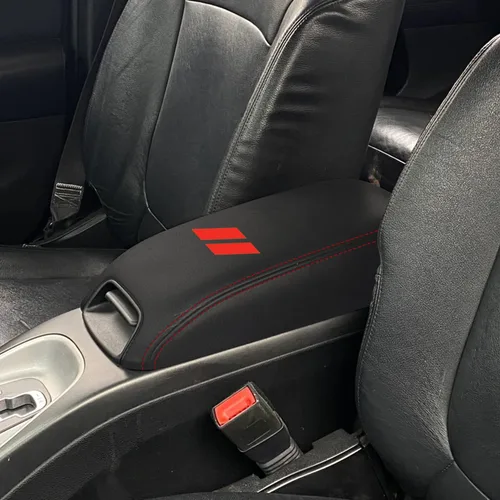 Vista 10 de Funda para reposabrazos de consola central de automóvil para Dodge Journey 2011 2012 2013 2014 2015 2016 2017 2018 2019 2020 cuero antiarañazos