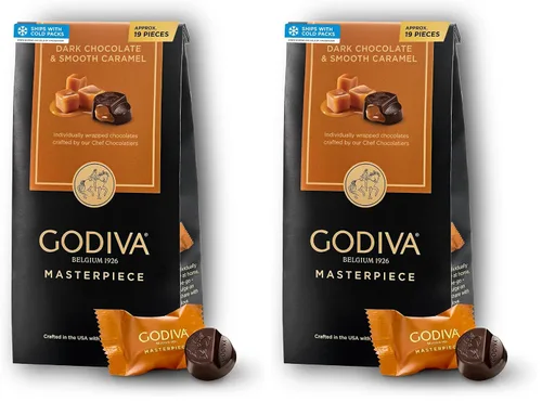 Vista 9 de Godiva Masterpiece - Bolsas de chocolate oscuro, centro de caramelo, 4
