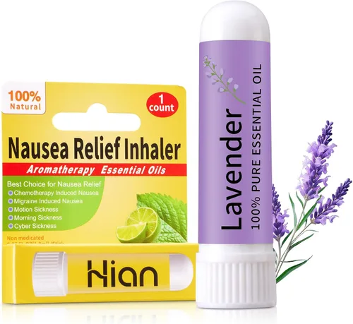 Vista 12 de Hion Inhalador para Alivio de Náuseas - Clavo, 100% Aceites Esenciales Naturales Aromaterapia para el mareo por movimiento y las mujeres