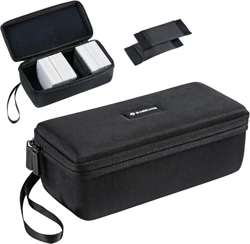 Vista 9 de Hard Storage Case for 1400 Cards - Interior Size: 17.5" x 2.5" x 3.5" - Includes 5 Dividers - Zippered Hard Shell Case - Sports Cards, Card Game