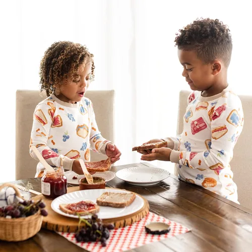Vista 3 de Burts Bees - Conjunto de pijama para bebé camiseta y pantalón de 2 piezas 100 algodón orgánico