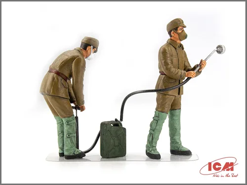 Vista 6 de ICM 35904 Modelos de figuras de plástico Chernobyl#4. Desactivadores (4 Figuras) - Escala 1:35