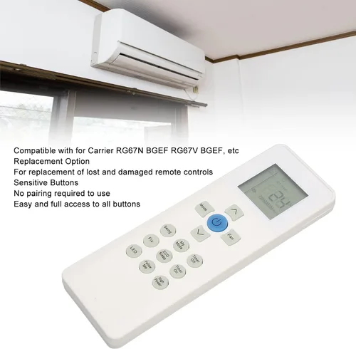 Vista 6 de Control remoto de aire acondicionado de repuesto, compatible con múltiples CA, control remoto universal para unidades de aire acondicionado