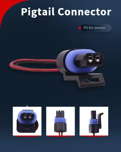 Vista 5 de VEHICODE Sensor de temperatura del refrigerante del motor, sensor de temperatura del agua ECT compatible con Chevrolet Silverado/GMC Sierra C/K