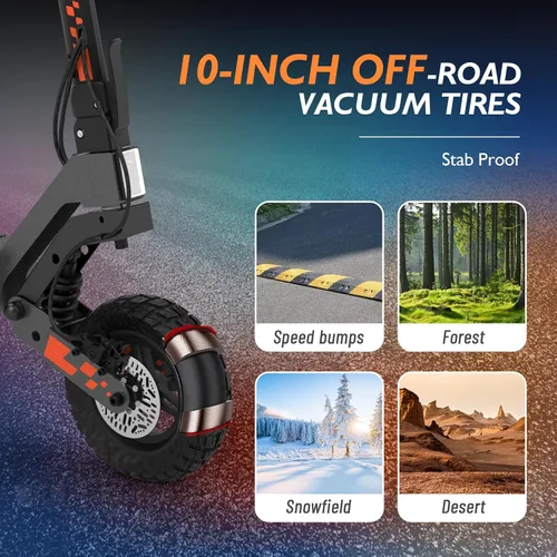 Vista 7 de KUKIRIN - Patinete eléctrico G4/G2 para adultos, rango de 47 millas, motor potente de velocidad de 43 MPH de 2000 W, neumáticos todoterreno de 11