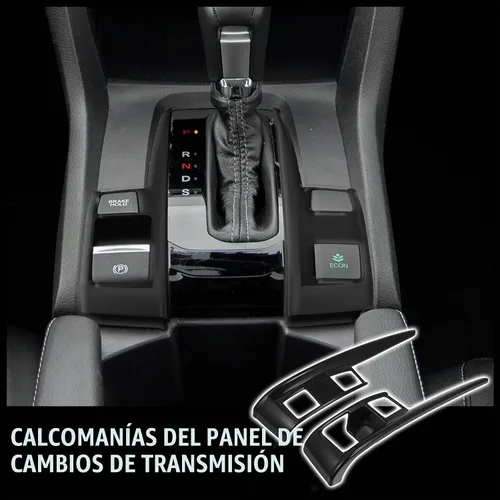 Vista 2 de X AUTOHAUX - Adhesivos para panel de cambios para Honda Civic 16-21 pares
