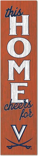 Vista 51 de KH Sports Fan Letrero de Alabama Crimson Tide This Home Cheers for Porch Leaner, 11 x 46 pulgadas, carmesí de marea carmesí; muestra tu espíritu