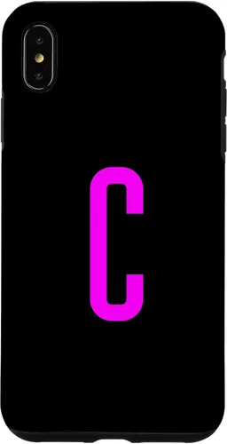 Vista 11 de iPhone 16 Letter C Magenta Favorite Initial Monogram Case