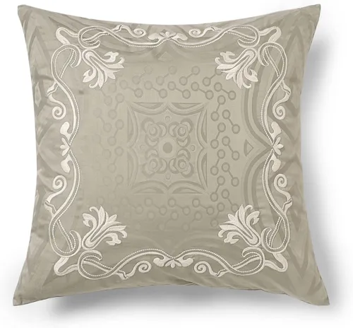 Vista 9 de Threadmill Funda de almohada de algodón de 18 x 18 pulgadas, juego de 2 fundas de cojín cuadradas decorativas de algodón con diseño de hiedra