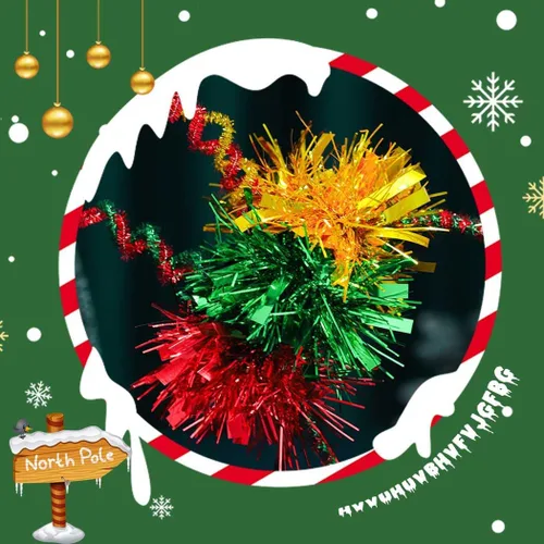 Vista 2 de Aceorna Diademas coloridas de Navidad con oropel para el cabello, con purpurina, para fiestas, disfraces, festivales, para mujeres y niñas