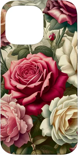 Vista 20 de Funda con diseño floral para iPhone 16 con diseño floral estilo victoriano