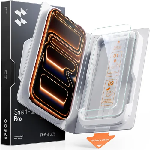 Vista 22 de SMARTDEVIL Paquete de 2 protectores de pantalla de vidrio templado para iPhone Air, protección antirroturas de grado militar, dureza 9H, película
