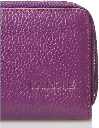Vista 3 de KALMOR Billeteras de piel para mujer, con doble cremallera, con bloqueo RFID y bolsillo para monedas, 4. 25 x 3. 0 x 1.5