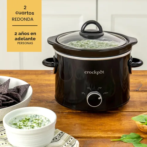 Vista 7 de Crock Pot. Olla de cocción lenta manual, Negro