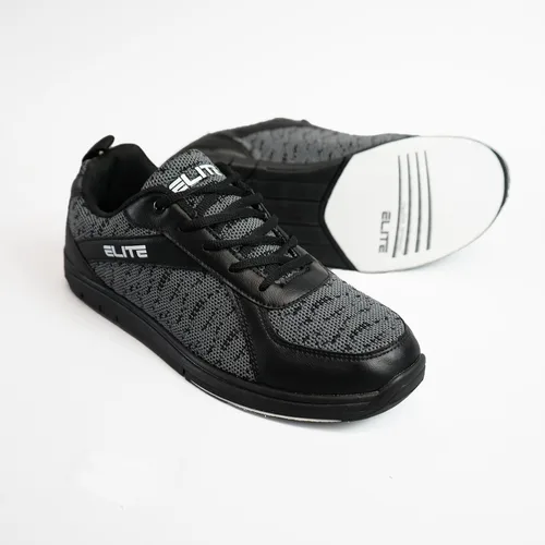 Vista 7 de ELITE Pinnacle Athletic - Zapatos de bolos con cordones para hombre con suela deslizante universal para jugadores diestros o zurdos