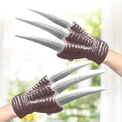Vista 9 de Divertida máscara de dinosaurio con gorro de dinosaurio realista Scream