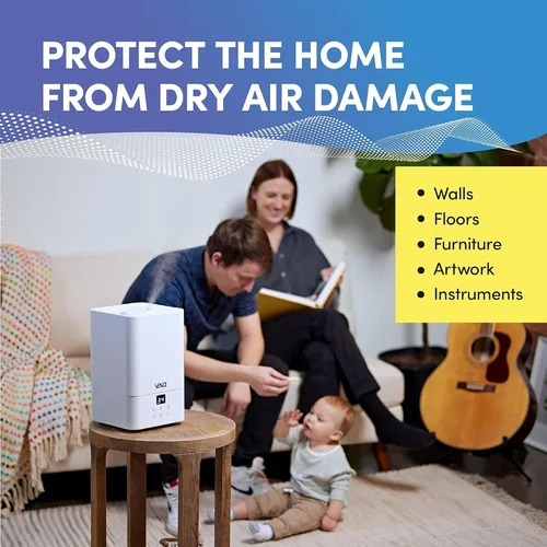 Vista 8 de VEVA Humidificadores para dormitorio, habitación grande, 4.5L, vaporizador de agua de niebla fría, difusor de aceite esencial, humidificadores