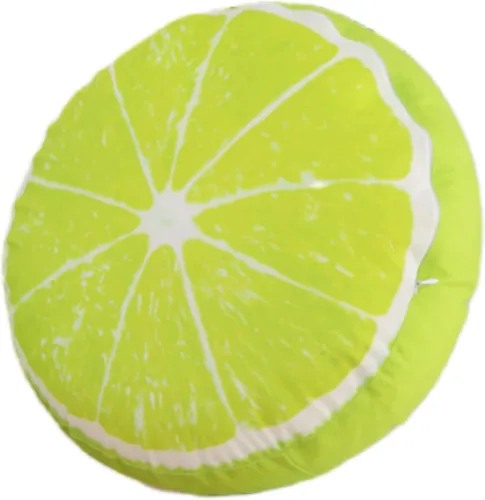 Vista 12 de Cojín de fruta Cojín redondo grueso Cojín reposacabezas (13.7 pulgadas, kiwi)