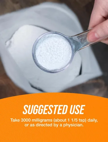 Vista 3 de BulkSupplements Paquete de glicina 17.64 oz + péptidos de colágeno de 2.2 lbs