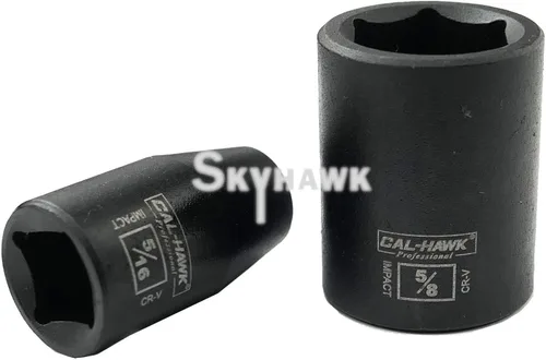 Vista 5 de Juego CRV de 12 piezas de 3/8" Dr. 6 PUNTOS SAE Estándar/Zócalo de impacto poco profundo Cromo Vanadio CRV