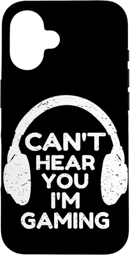 Vista 32 de Gaming Phone Case Gamer Gift Funny Cant Hear You I'm Gaming Case for iPhone 17