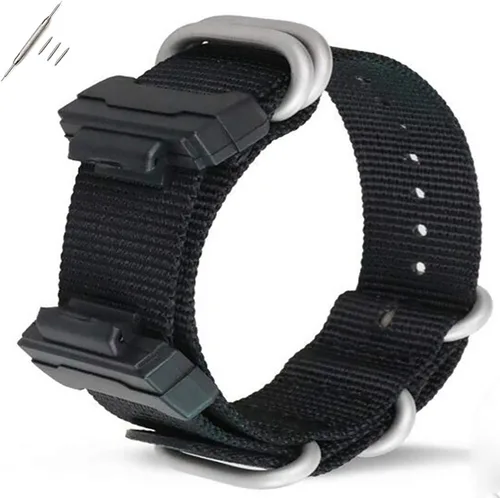 Vista 6 de Correa de reloj de nailon de repuesto de 0.866in para Casio hombres y mujeres G-Shock GA-110100120150200300400 GD-100110120 G-8900 DW-5600 GW-M5610
