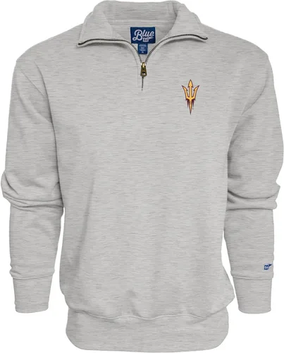 Vista 92 de Blue 84 Sudadera con cremallera de un cuarto para hombre de la NCAA