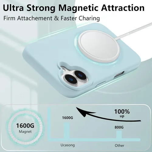 Vista 271 de Funda magnética de silicona para iPhone 13 Pro, color blanco antiguo [Compatible con Magsafe] [Forro de microfibra suave antiarañazos], funda