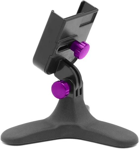 Vista 12 de WeatherTech DeskFone - Soporte universal para teléfono celular de escritorio (perillas metálicas negras)