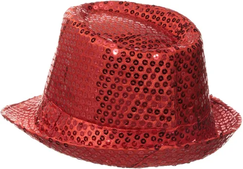 Vista 2 de Be Wicked Sombrero Fedora de lentejuelas para mujer