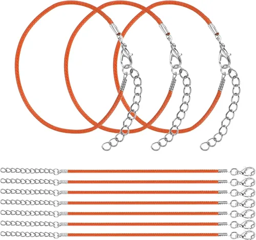 Vista 25 de MECCANIXITY 10 cordones de pulsera verde militar, pulsera de amistad ajustable de 9 pulgadas, cordón de poliéster encerado de 0.059 in con cierre