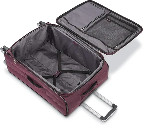 Vista 2 de Samsonite Ascella X Softside - Equipaje expansible con ruedas giratorias, Ciruela
