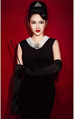 Vista 7 de Audrey Style Vintage Extendable Cigarette Holder - Long Extendable Cigarette Holder for Women 1920s Costume Cosplay